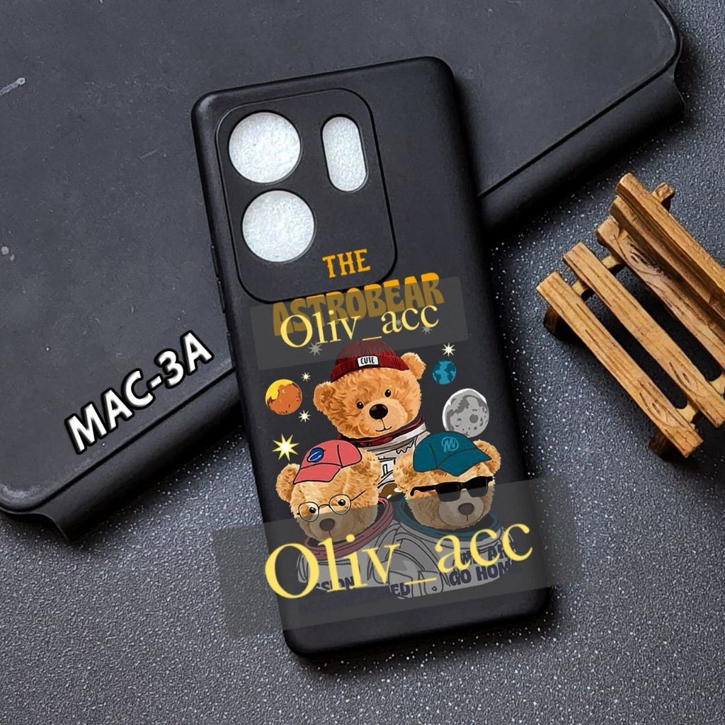 case nokia c31 nokia c21 plus nokia c12 macaron black case gambar bear kartun