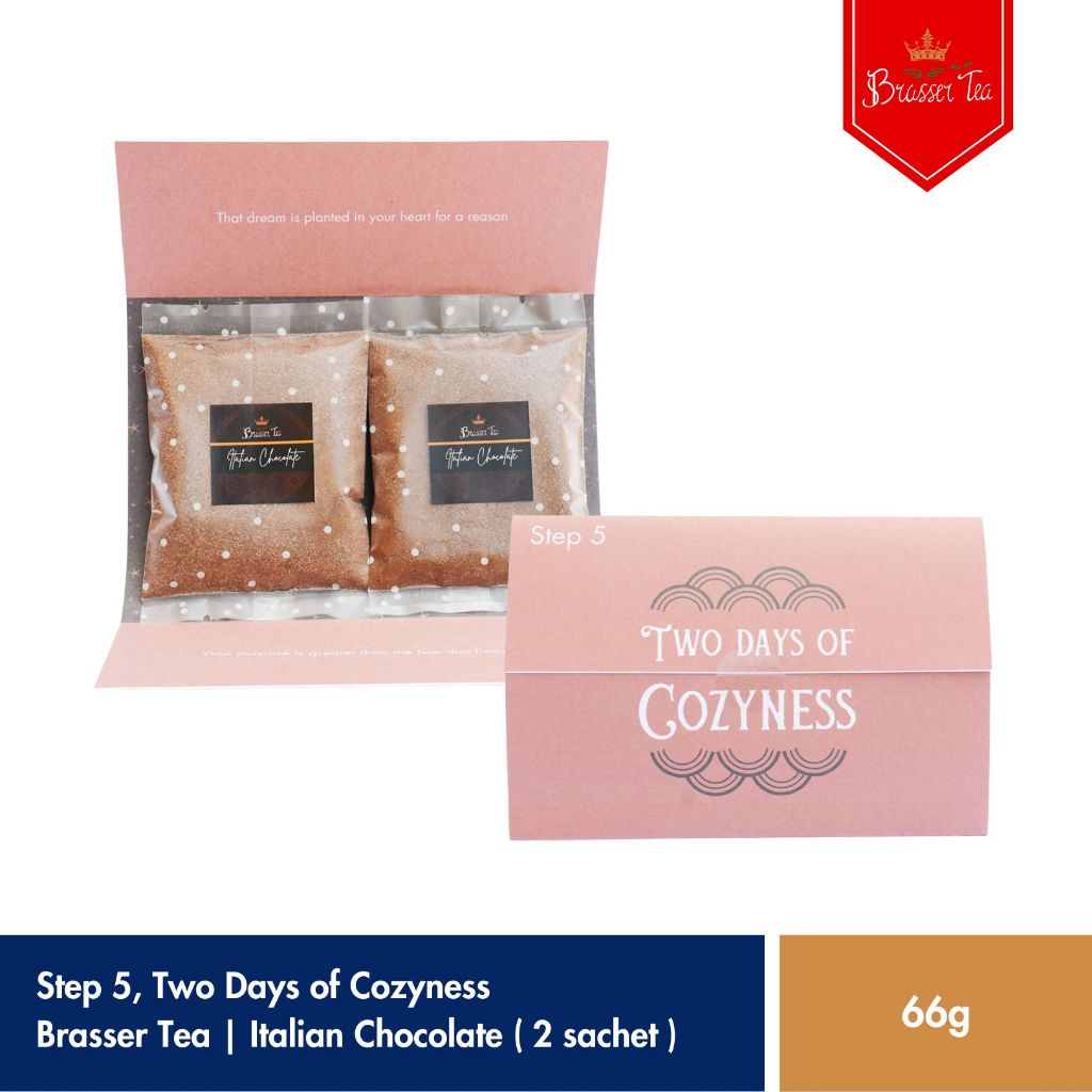 

Step 5. Two Days of Cozyness | Italian Chocolate | Bubuk Minuman Rasa Italian Chocolate Isi 2 Sachet