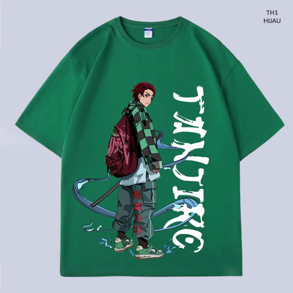 Kaos Trendy BY CHAKER | Tanjiro Demon Slayer Tshirt - TH1| basic | Distro Original Premium | Kaus Ob