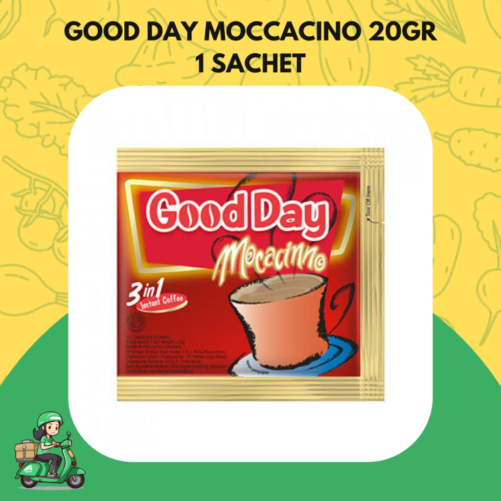 

Good Day Moccacino sachet 20gram 1 renceng 10 sachet PROMO