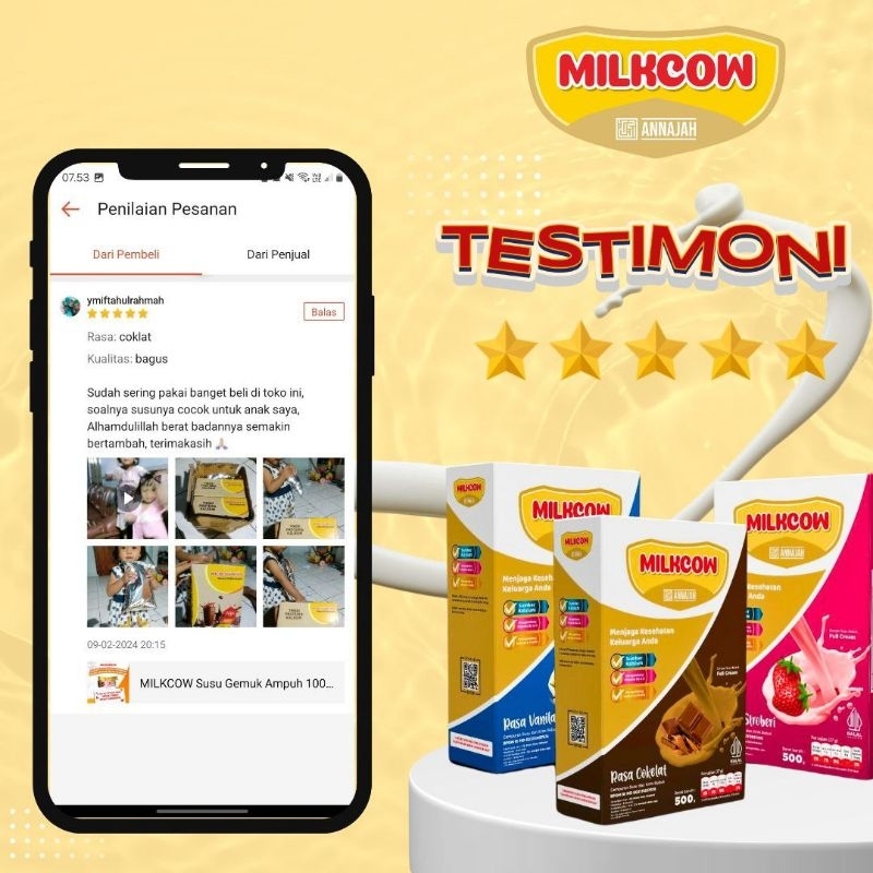 

Milkcow Susu sapi asli penggemuk badan penambah berat badan gemuk badan