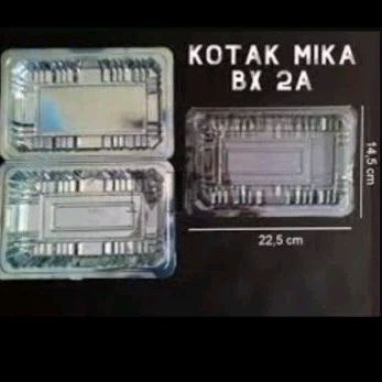 mika plastik makanan ukuran 2a/2x