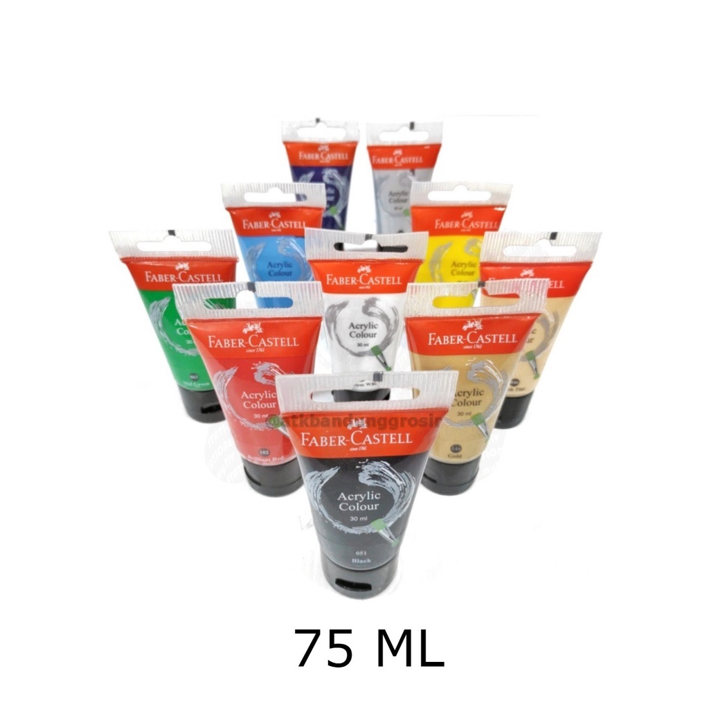 

Cat Akrilik Faber Castell Acrylic Colour 75 ml Ready Semua Warna ABG - Satuan