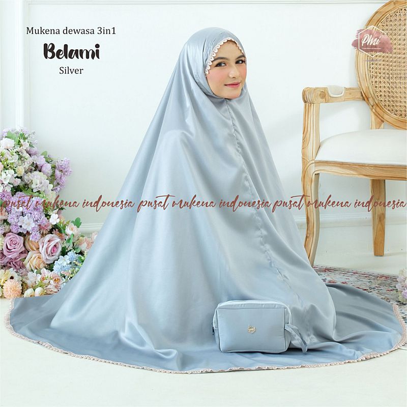 MUKENA TERBARU 2025 - Mukena Dewasa Daily 3in1 Satin Silk Premium - Mukenah Dewasa - Mukena Satin Si