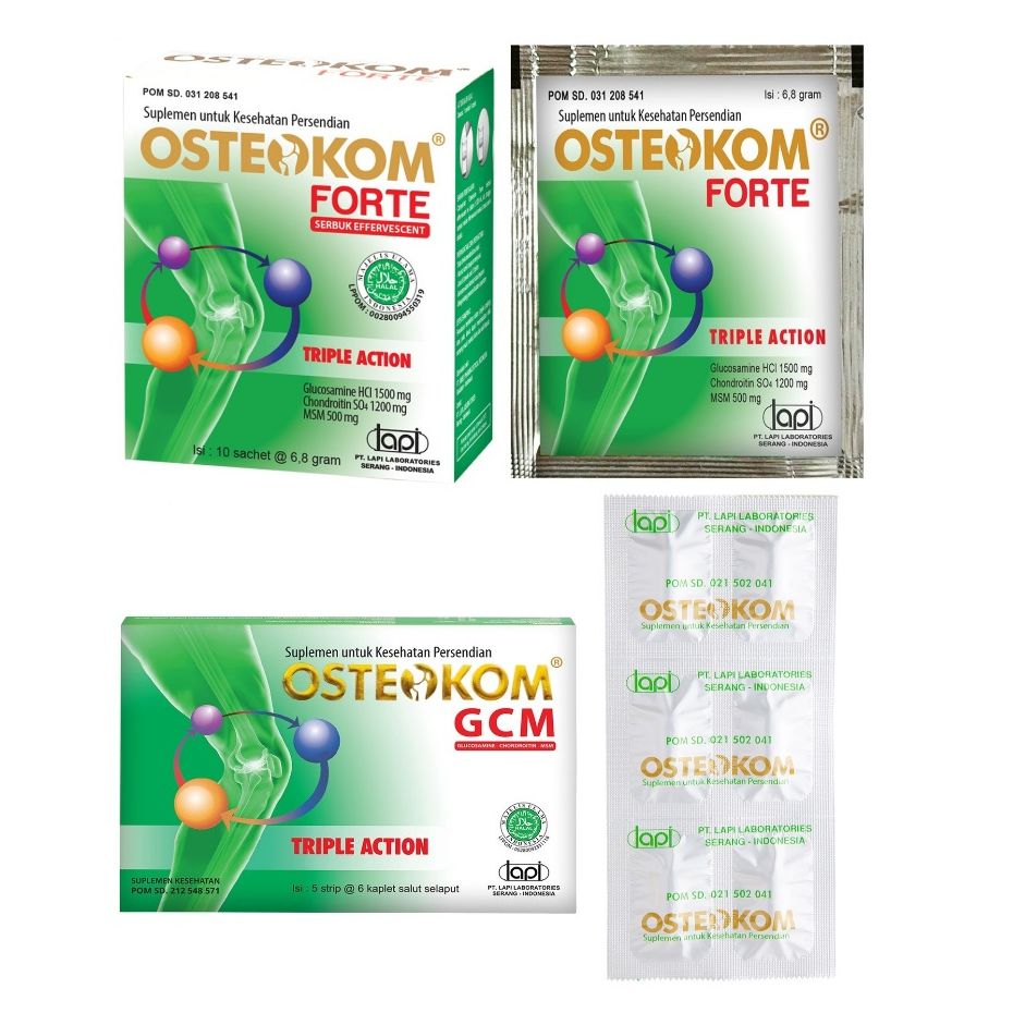 Osteokom forte / Osteokom Tablet - Suplemen Kesehatan Sendi