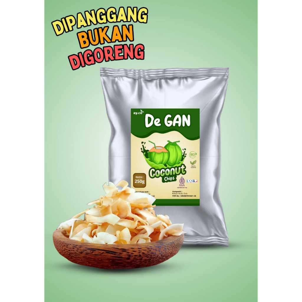 

Keripik De Gan 500g (Kelapa Muda) - Camilan Diet