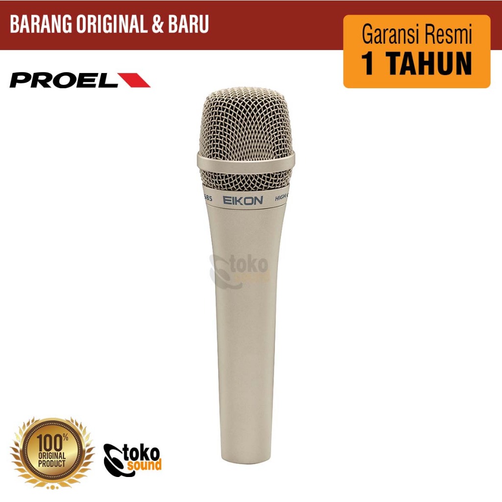 PROEL EIKON DM585 - PROFESSIONAL VOCAL DYNAMIC MICROPHONE
