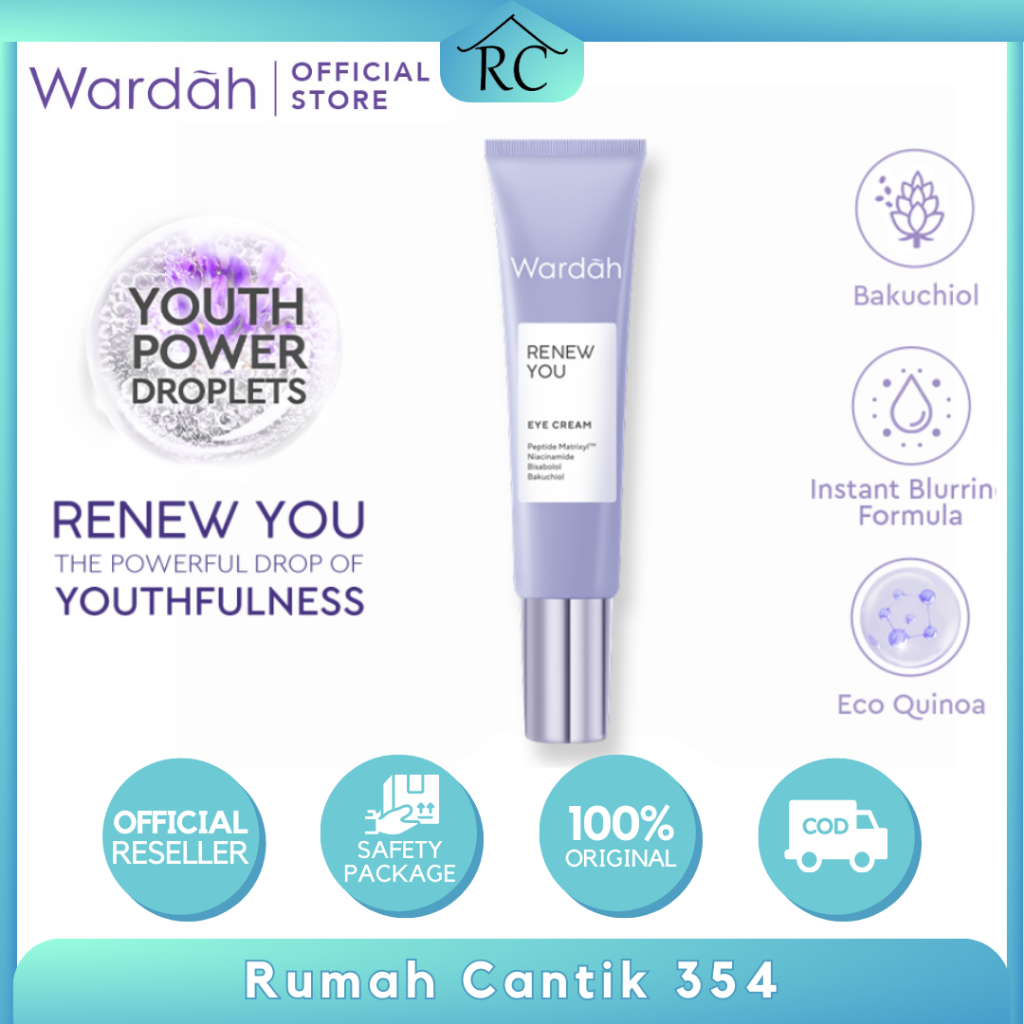 Wardah Renew You Eye Cream Anti Aging Krim Mata 10 ML