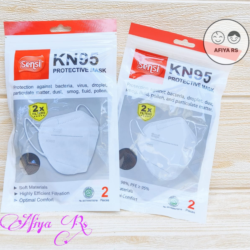 Masker Sensi KN95 Protective Mask 6-Ply isi 2 Pcs