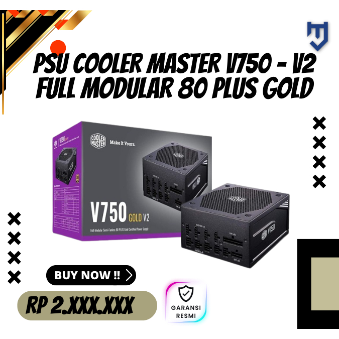 PSU COOLER MASTER V750 - V2 FULL MODULAR 80 PLUS