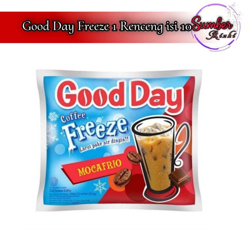 

Good Day Coffe Freeze Mocafrio 1 Renceng isi 10