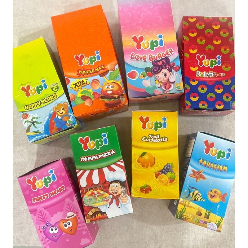 

[1 box] Yupi kemasan ecer 1000 isi 12 pcs