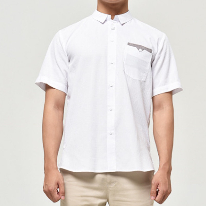 DISKON KEMKO RABBANI SIZE XXL  DAN JUMBO PANJANG DAN PENDEK - baju koko putih lengan pendek jumbo - 