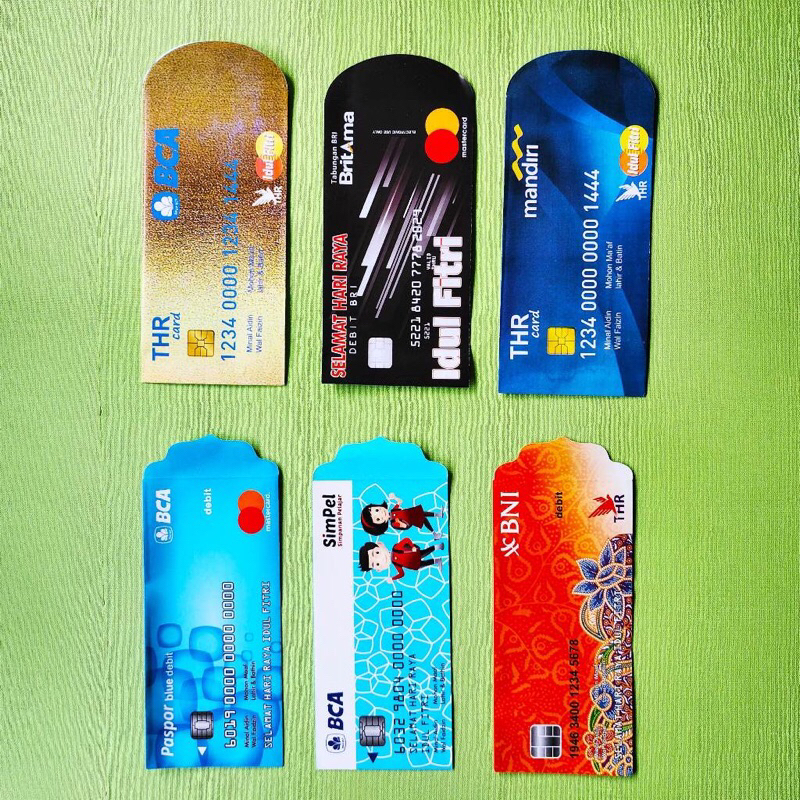 

Amplop lebaran besar motif ATM isi 100 lembar uk 17x8cm