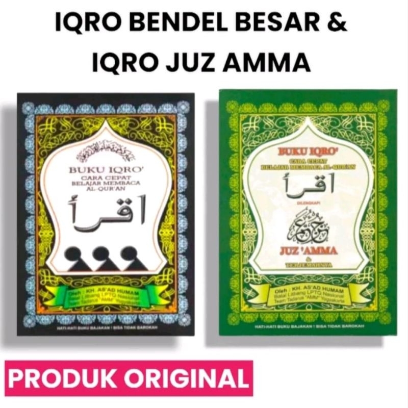 Buku Iqro Bendel Besar Dan Iqro Juz Amma Besar