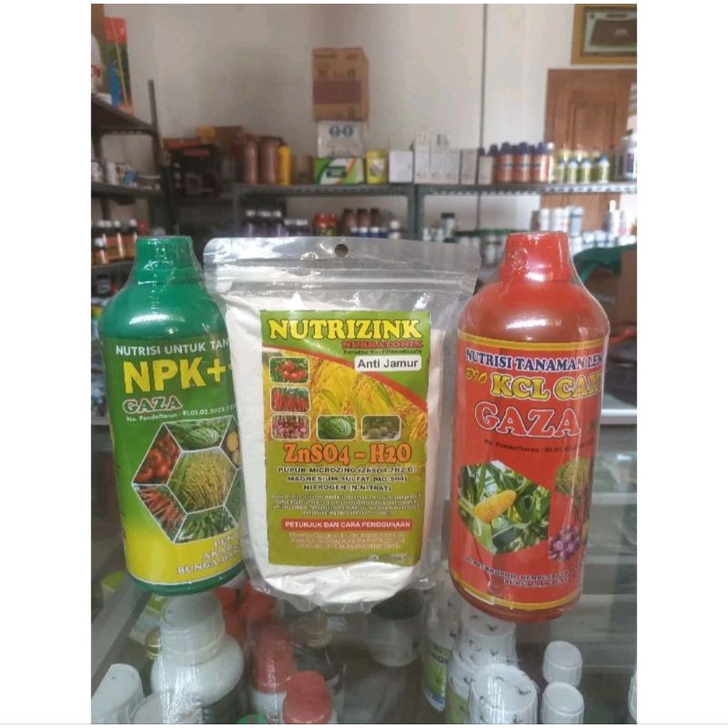Paket Nutrisi tanaman padi (Zn,Npk,Kcl)