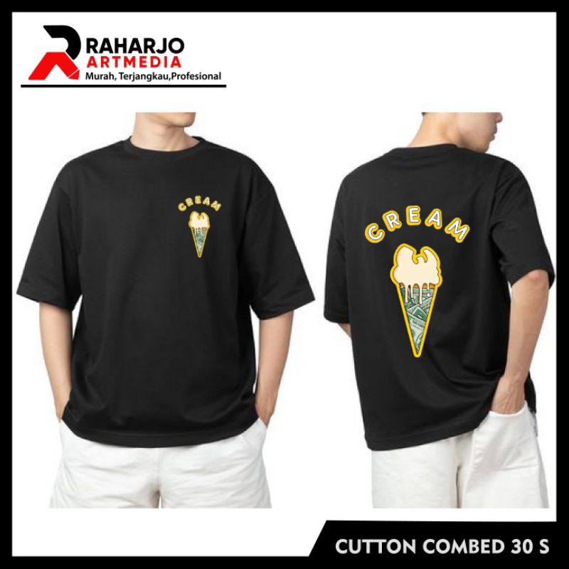 kaos distro pria I ice cream I kaos distro I kaos