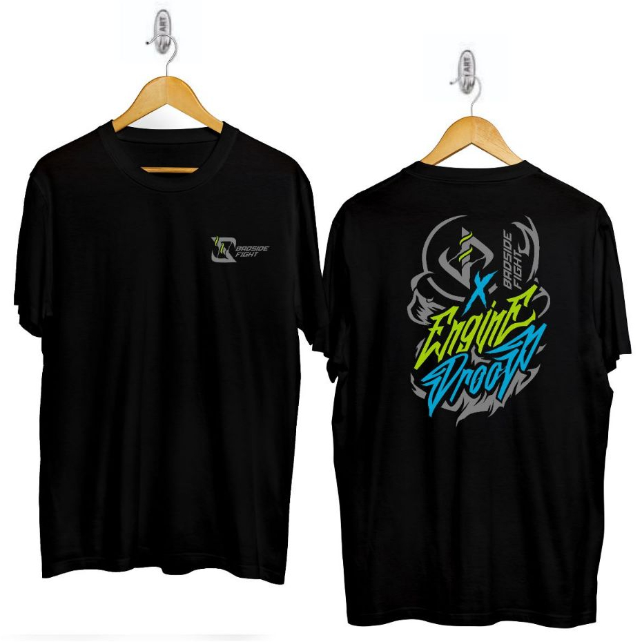 KAOS OBLONG COWOK DEWASA SABLON DEPAN BELAKANG MOTIF ENGINE DROOP KAOS 2 STROKE