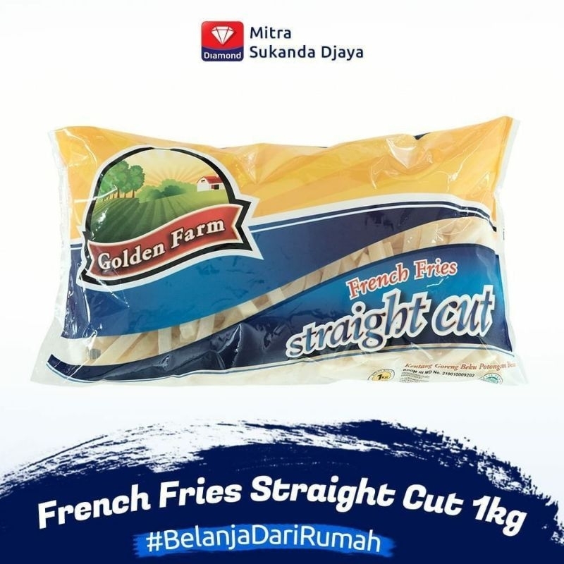 

Golden Farm French Fries Straight Cut 1kg