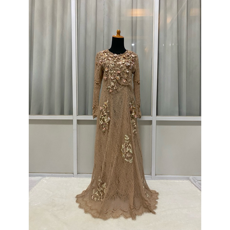 Preloved IVORY STUDIO RTW Long Dress Rose Gold