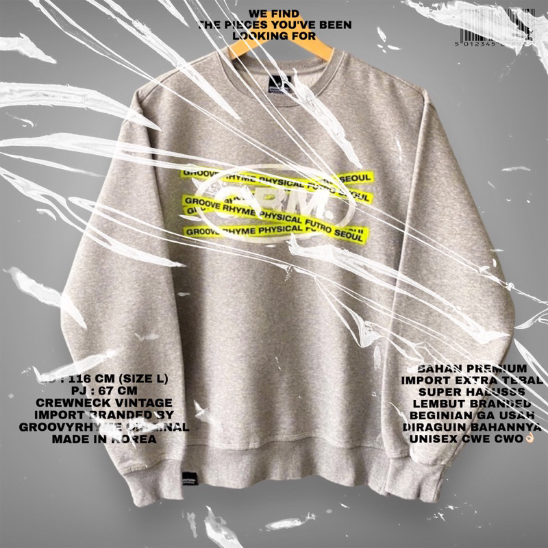 Groove rhyme original/branded/graphic sweater/korean style/vintage/