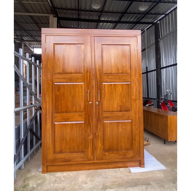 lemari gantungan hijab dan gamis kayu jati gradeA