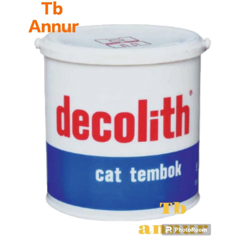 TERMURAHDECOLITH cat tembok 5kg warna putih-warna lengkap