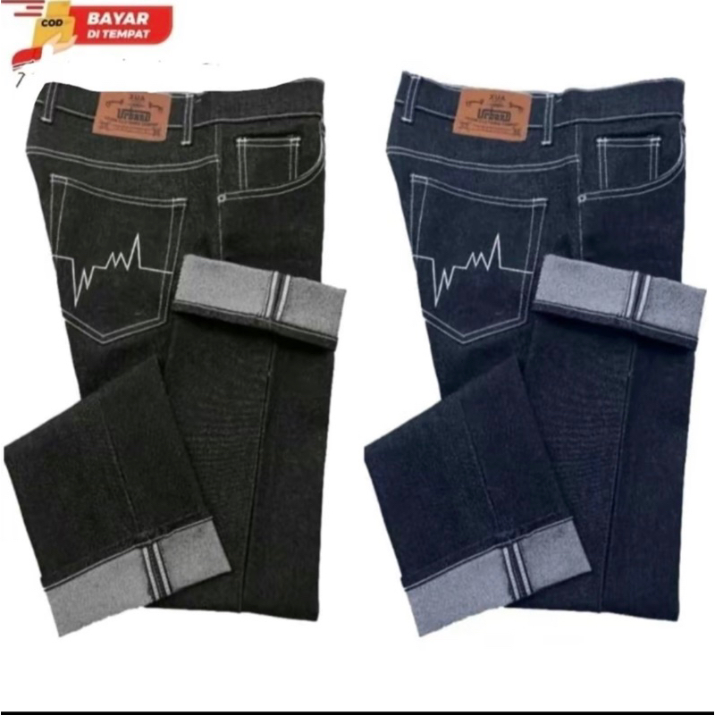 Celana Denim selvedge pria trendy nyaman -Gudang jaket store