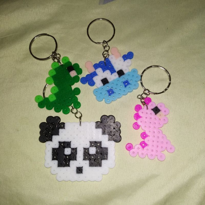 Gantungan Kunci Custom Handmade (Hama Beads)