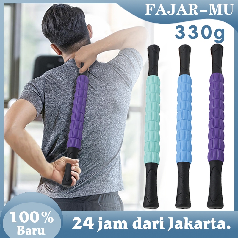 Tongkat Pijat Punggung Massage Roller Stick Tongkat Duri Yoga Massage Bar Alat Pijat Roller