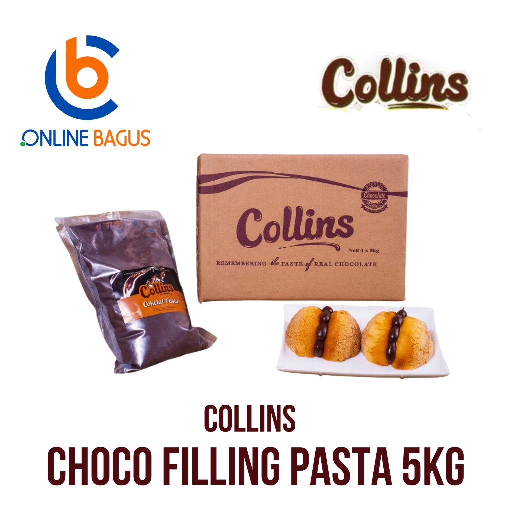 

Ay00! Collins Coklat Filling Pasta 5kg Isian Bakery