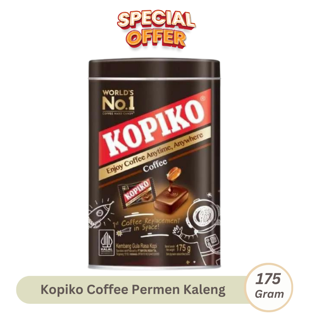 

Kopiko Permen Coffee Candy Kopi Kemasan kaleng 175gr