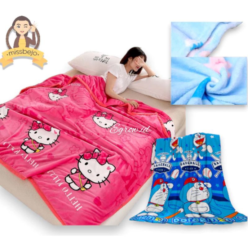 Selimut Lembut karakter Anak | Selimut Bulu Lembut Tebal