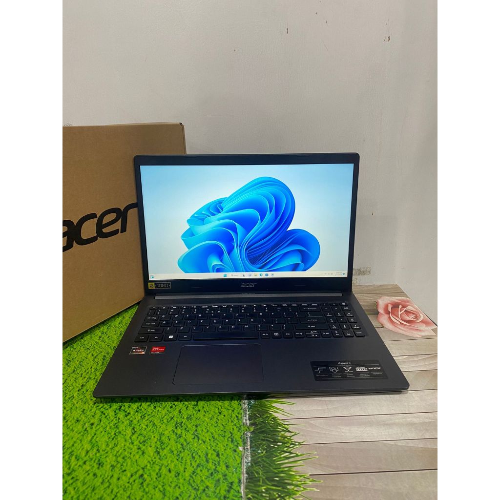 ACER ASPIRE 3 A314-22 Ryzen 3 3250U Ram 8GB/256 SSD Win.11-14"FHD IPS Slim MURAH