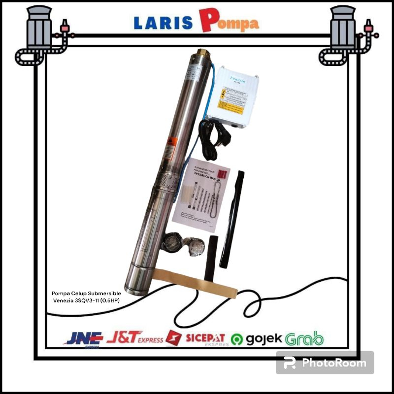 Pompa Celup Submersible Venezia 3SQV3-11 (0.5HP)