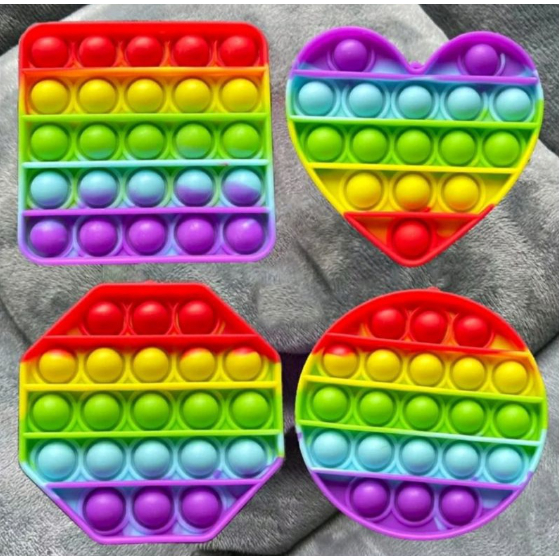 Pop It Fidget Toy Rainbow Mainan Anak Pop it Fidget Toy Murah