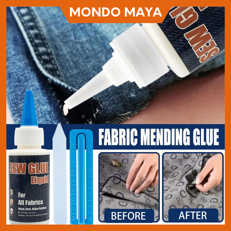 

Original Lem Perekat Khusus Kain Tanpa Jahit Sew Glue Tools Kit Secure Stitch Liquid Sewing Solution