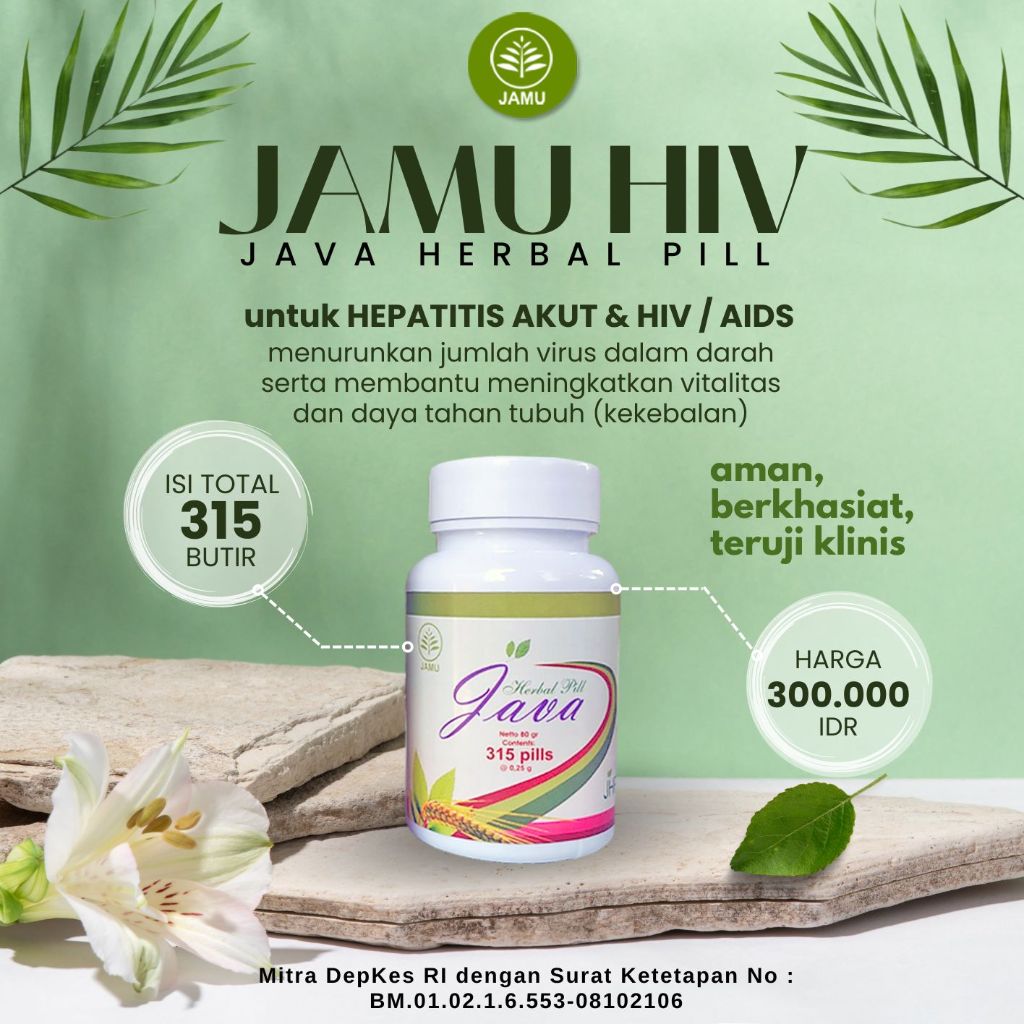 Jamu HIV - isi 315 butir - Java Herbal Pill (Botolan)