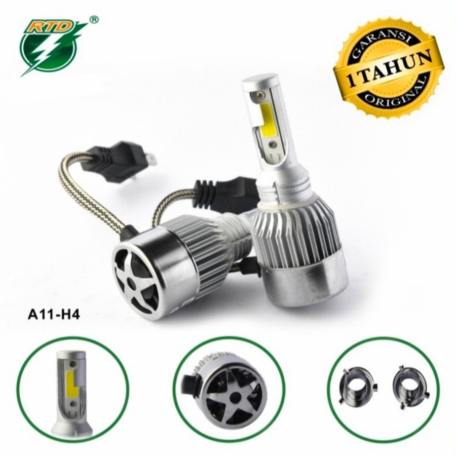 Lampu Depan Led Mobil RTD Rayton H4 H11 H9 H8 HB3 HB4 RTD A11 Original