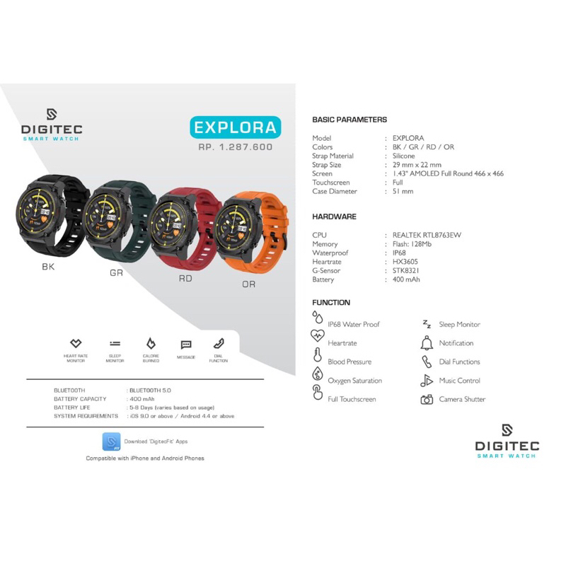 DIGITEC SMART WATCH EXPLORA