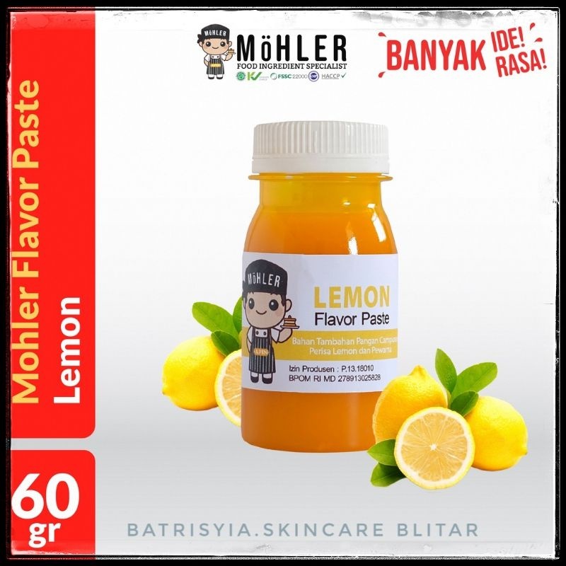

TERLARIS Pasta perisa pewarna LEMON MOHLER 60gr