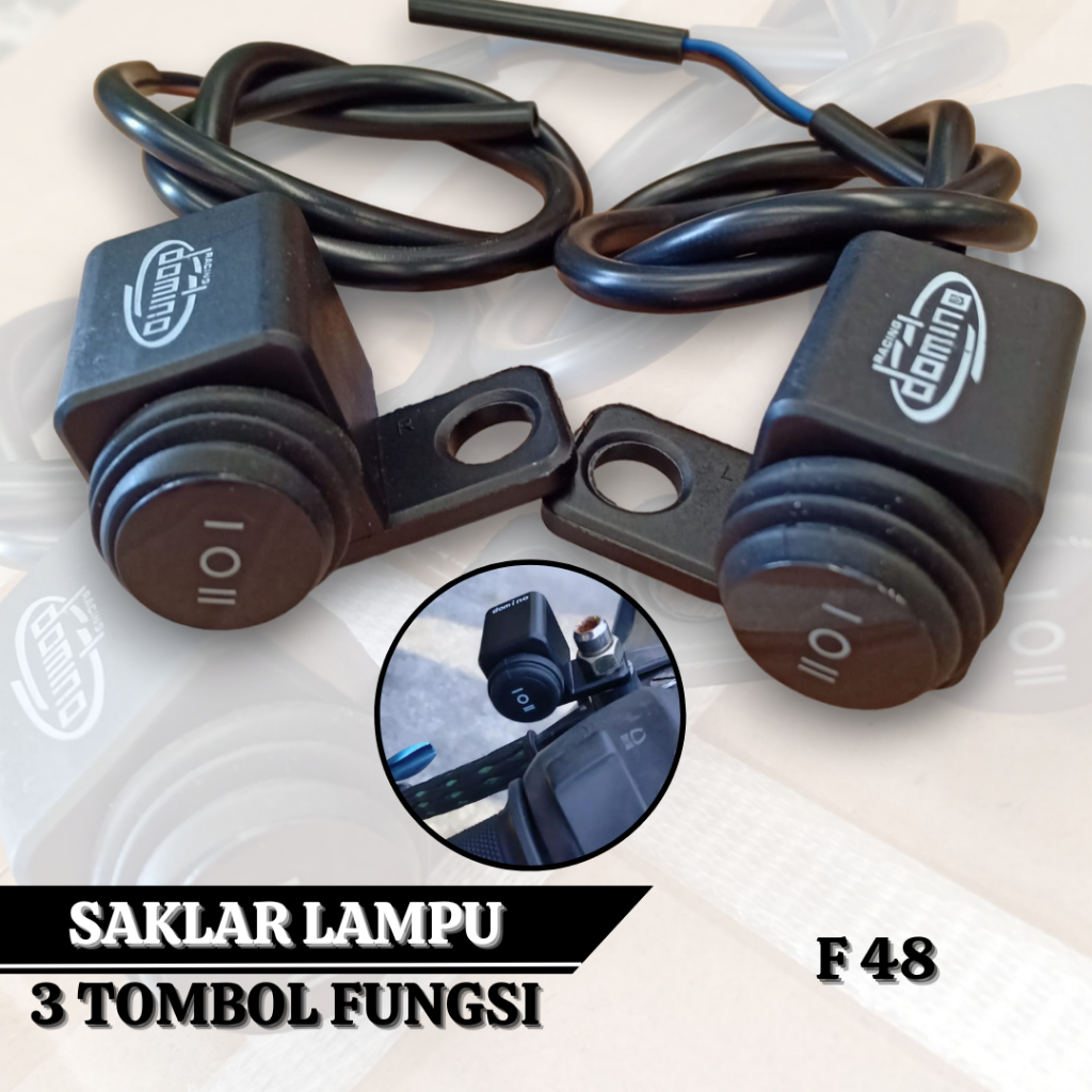 Saklar Lampu 3 Tombol Kanan Kiri Saklar 3 Fungsi Universal Motor