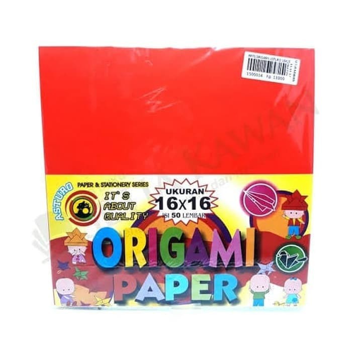 

Kertas lipat origami paper ukuran 16x16 cm berwarna