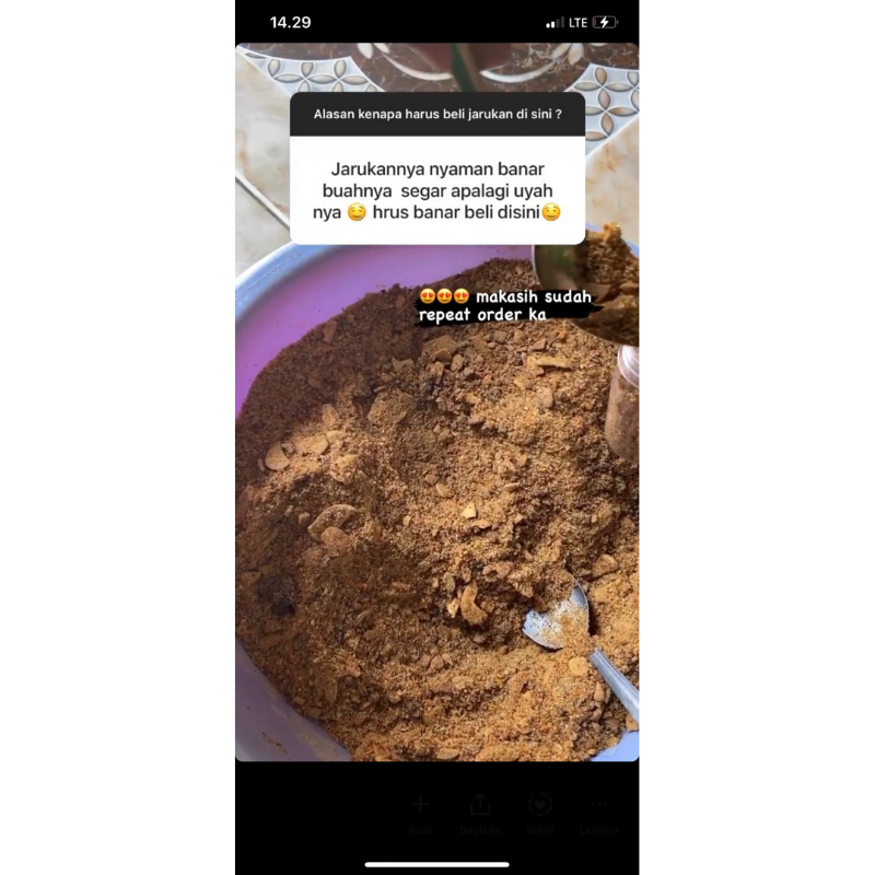 

uyah sangrai baput pedass