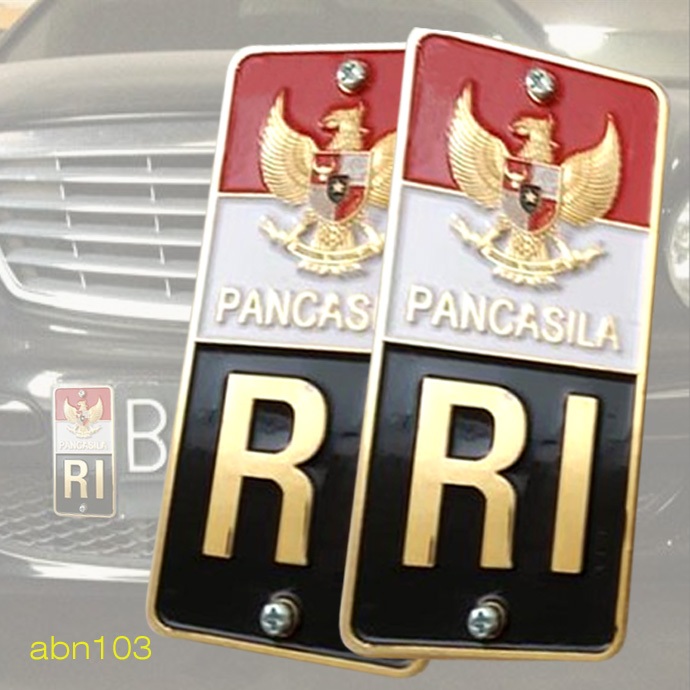EMBLEM PLAT NOMOR MOBIL/MOTOR LAMBANG GARUDA RI PANCASILA//EMBLEM PLAT NOMOR MOBIL MOTOR LAMBANG GAR