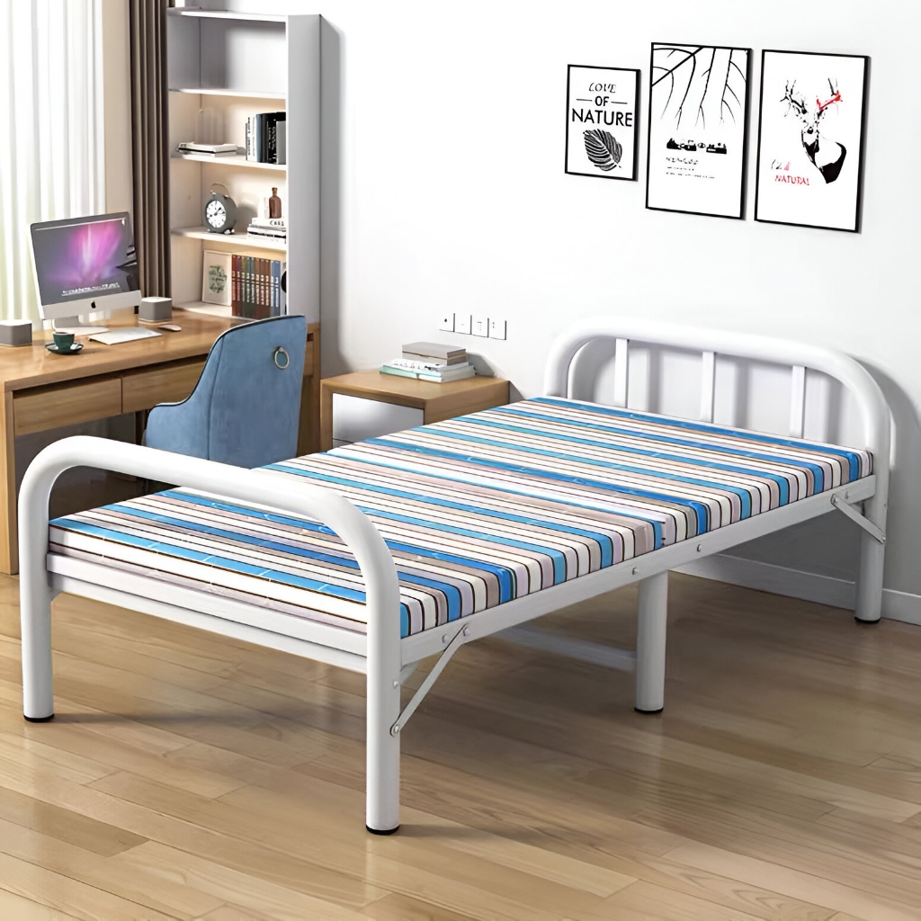 Ranjang Lipat Besi Tempat Tidur Lipat Multifungsi Portable Ranjang Lipat Folding Bed Sudah Dirakit