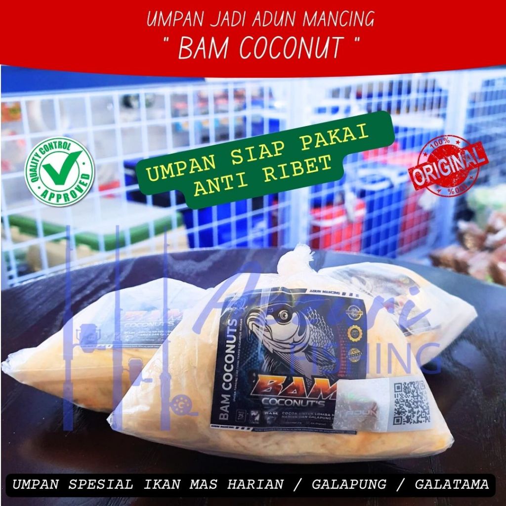 UMPAN JADI BAM COCONUT'S ADUN MANCING - UMPAN IKAN MAS HARIAN / GALAPUNG