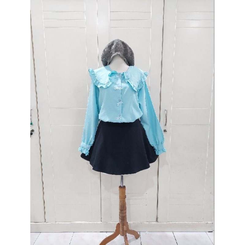 Sailor blue top | kawai kawaii liz lisa rojita dear my love deary | jiraikei jirai kei grunge gothic