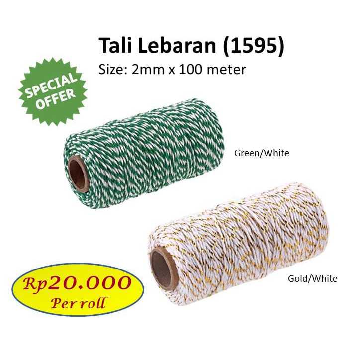 

Tali Craft Baker's 100m Twine Benang Pita Hampers Parcel Idul Fitri 1595