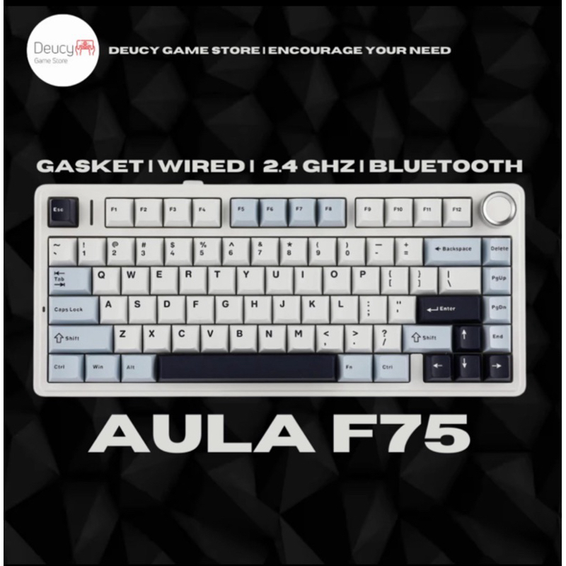 Aula F75 Gasket Wireless Triple Connection Mechanical Keyboard